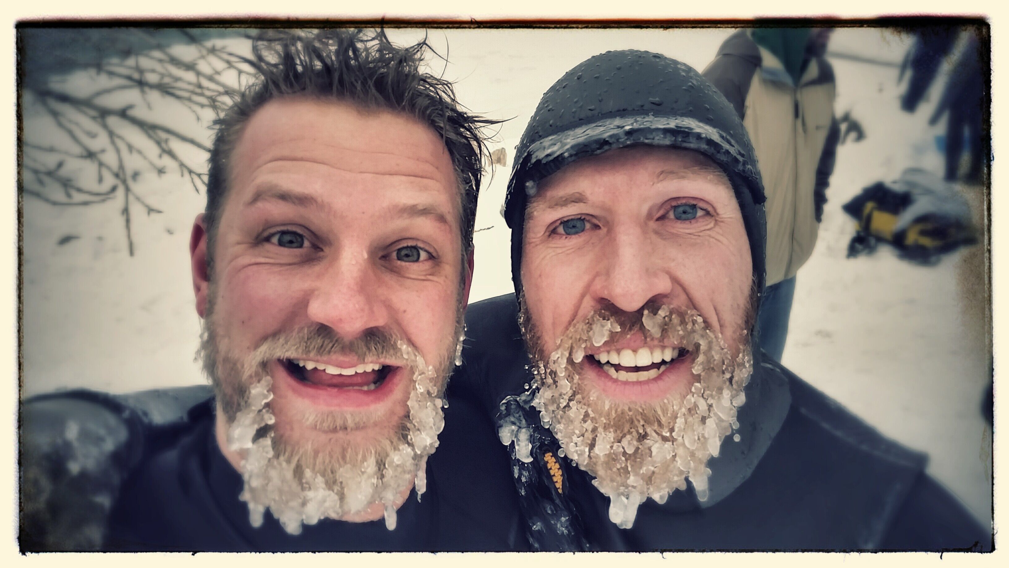 010 – Quinlan & Adam Baranec with Winter Beards (Quinlan)