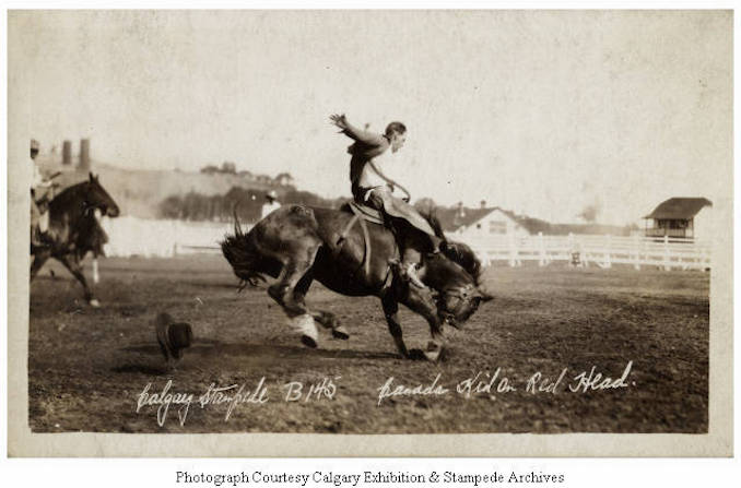 1930 - Canada Kid on Red Head, Calgary Stampede