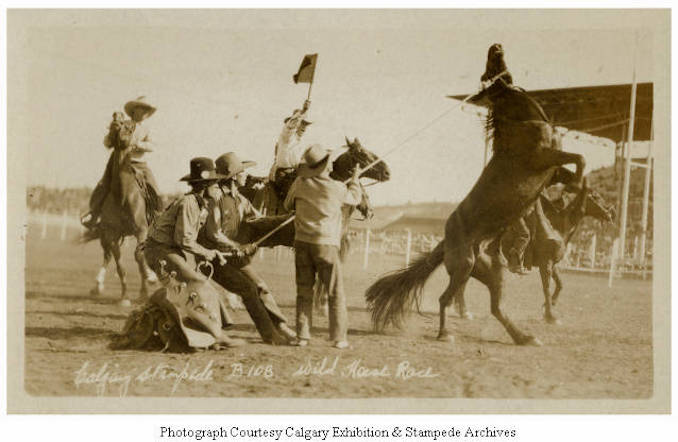 1930 – Wild horse race, Calgary Stampede