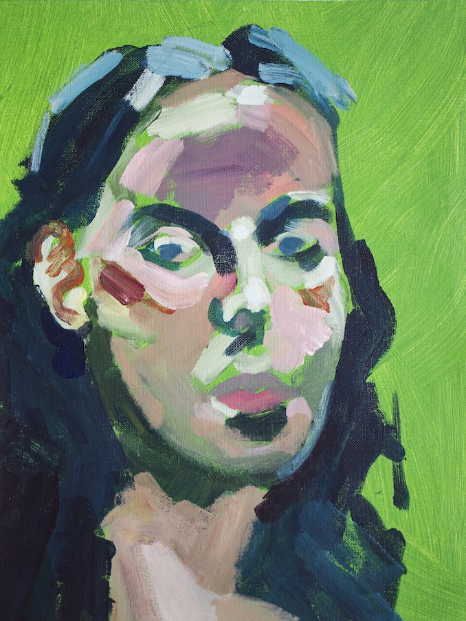 Self portrait - A study I painted from life during a professional development workshop for art teachers. I enjoy professional learning and meeting with colleagues.