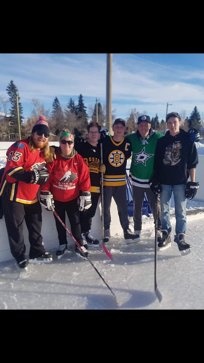 Playing hockey with a group of Calgary comics. Lots of laughs and the reminder that I am on not in the game shape I used to be