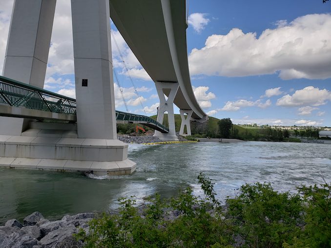 A photo Under the bridge/Bow River nearby Bowness park/Baker park. Frequently on adventures for exercise & photos.