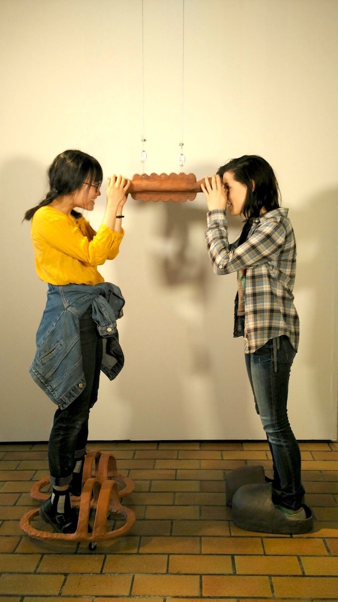 Mabel Tan - My friend Paige and I, playing in my Clayground.