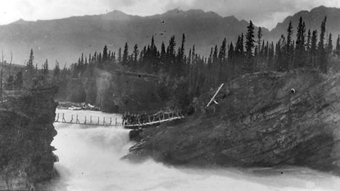 Historic Photos of Waterfalls from Alberta