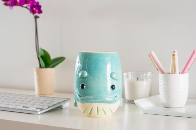 Blue Whale Mug by Salty Sea Dog Designs. Photo Credit: Brier Breton