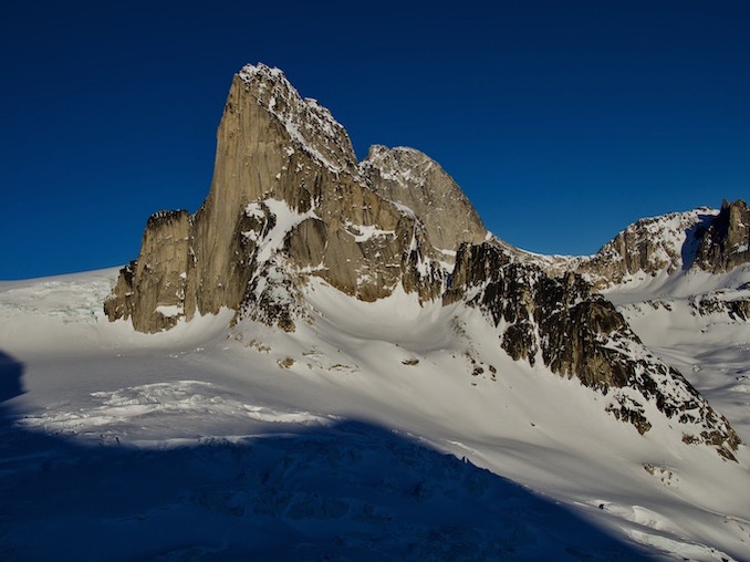 Snowpatch Spire in the Bugaboos. Photo Credit Jeff MacPherson