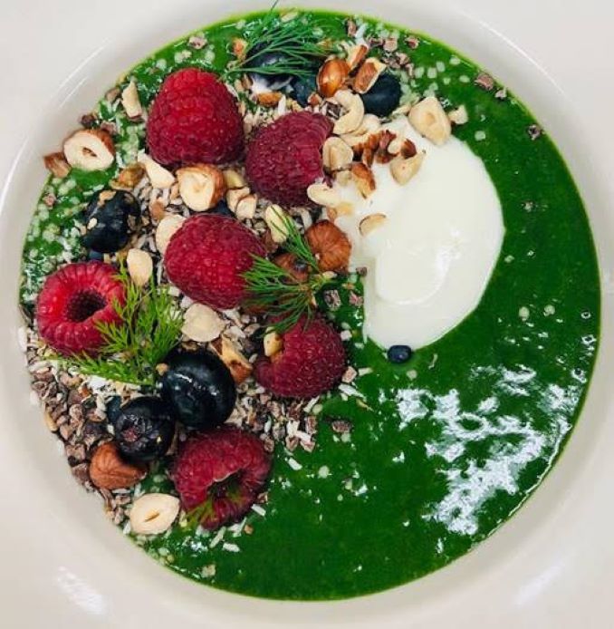 Vegan Spirulina Smoothie Bowl From Chef Eraj Jayawickreme