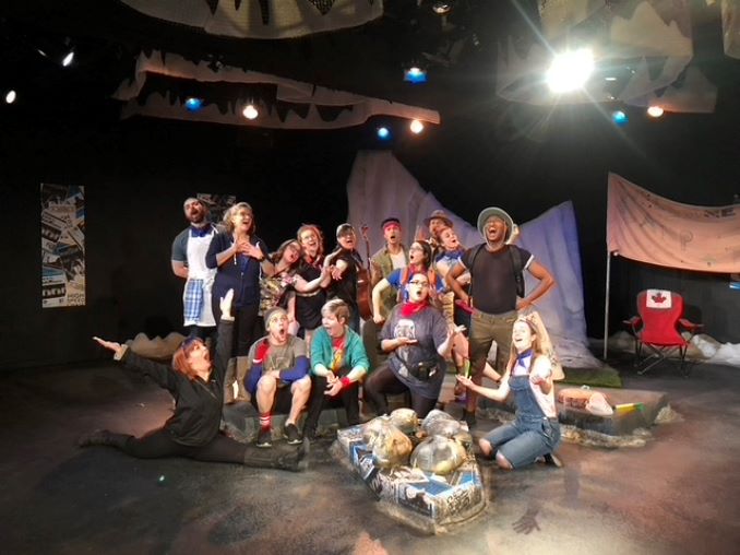 Caitlynne Medrek and the cast of Dirty Laundry 2020 (Calgary’s