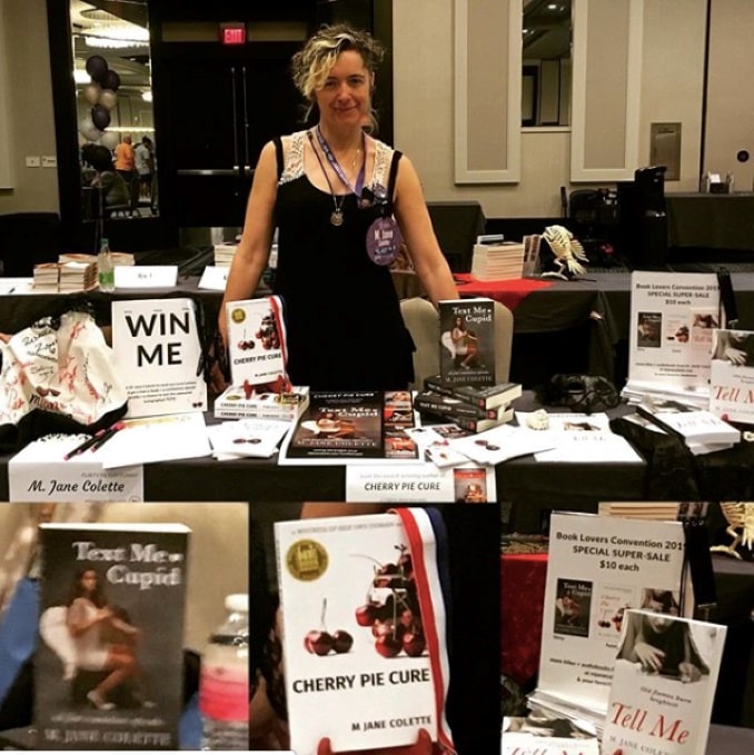 This is me at the inaugural Booklovers Conference in New Orleans in May 2019, bracing myself for the Big Book Bash day... 200 authors... thousands and thousands upon thousands of readers... (I sold out in less than two hours, it was amazing!)