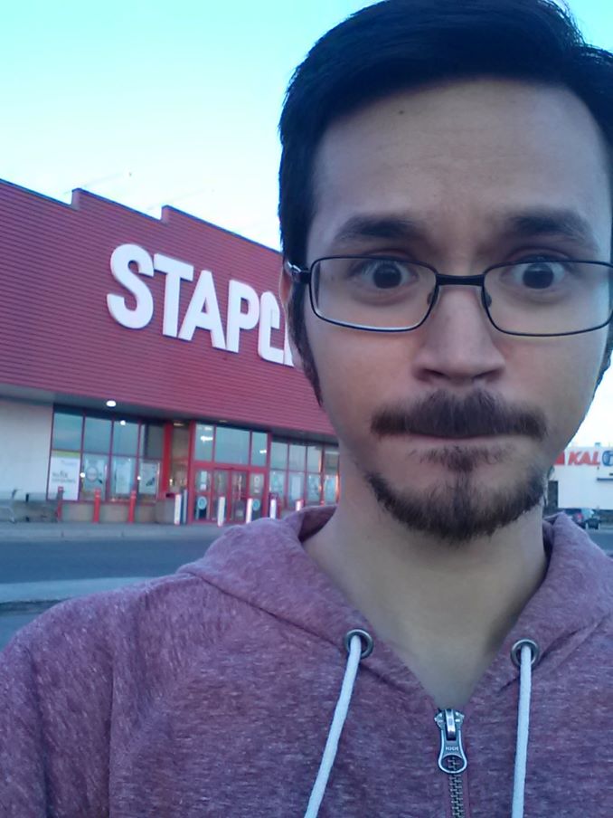 Bryan Sandberg I worked at Staples for nearly 5 years. This is me after leaving one of my more eventful shifts!