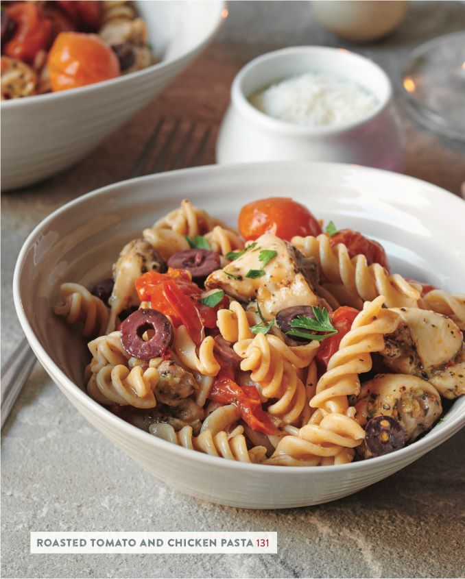 Roasted Tomato and Chicken Pasta from Dietitian Cheryl Strachan