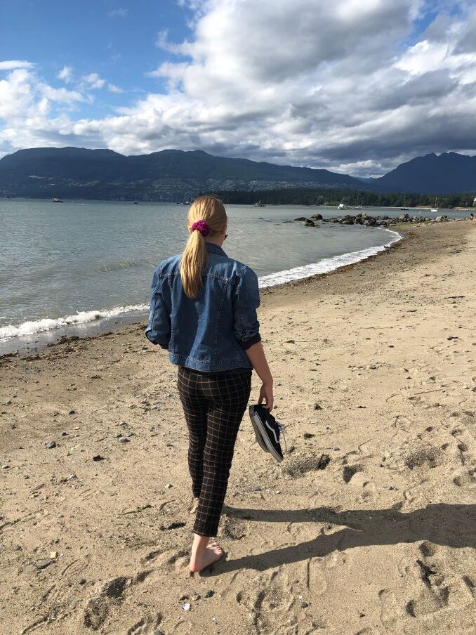 Maggie Enjoying travel and time in nature at Kitsilano Beach on a girls weekend with my Mum.