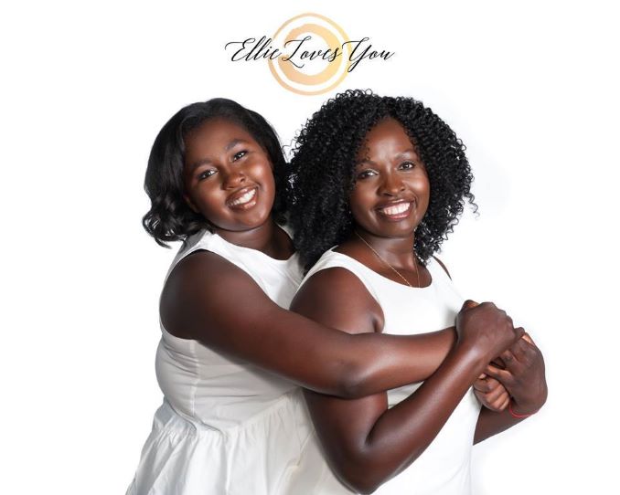 Evelyne Nyairo and her daughter and brand namesake, Ellie Bianca