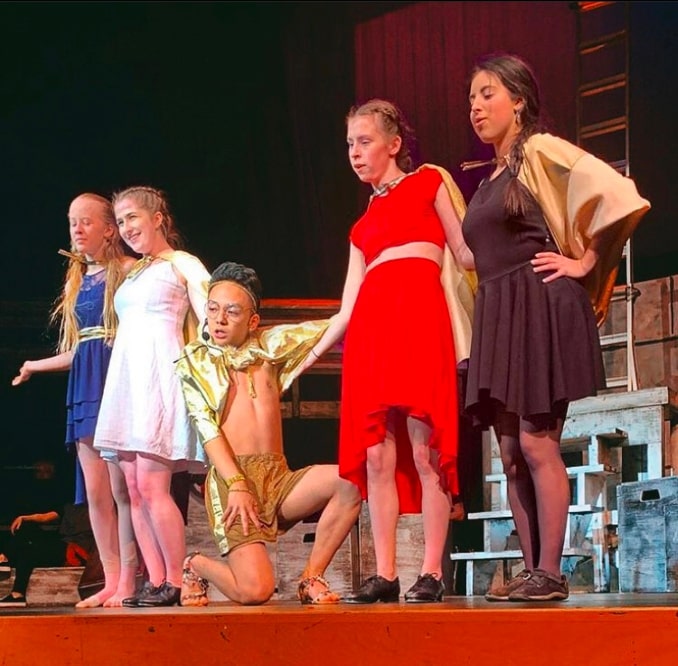 Nikko Me playing the fabulous King Herod in Notre Dame High School’s production of Jesus Christ Superstar. This role taught me to be unapologetically myself!