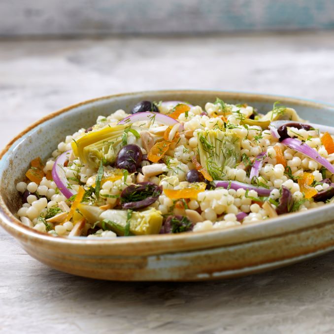 Mediterranean Pearl Couscous Salad