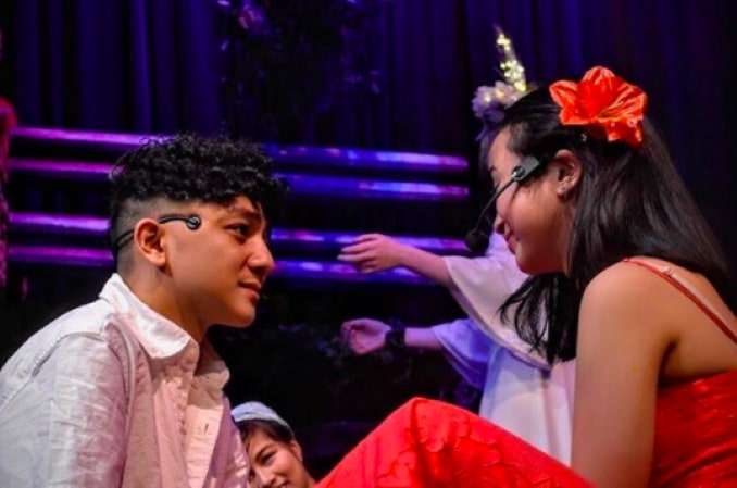 Nikko Playing Daniel Beauxhomme my senior year in Once On This Island, a show that allowed BIPOC students within our class to shine.