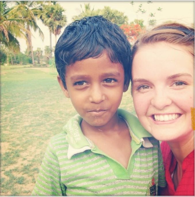 Janeen working in Leprosy colonies in India 2014