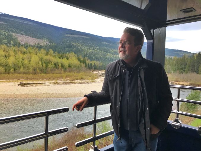 Will on Rocky mountaineer