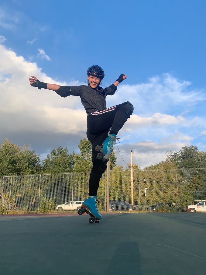 Rollerblading is one of Vanessa's favourite hobbies