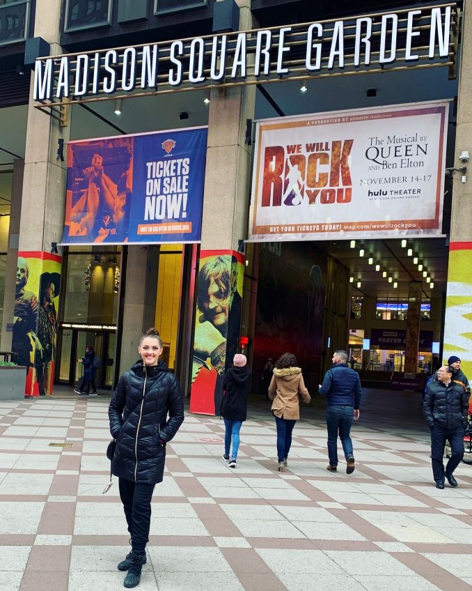 The We Will Rock You Billboard at Madison Square Garden