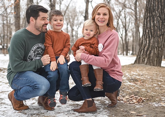 My lovely family. Wife Krista. Son Benjamin (5). Daughter Eva (2), and myself.