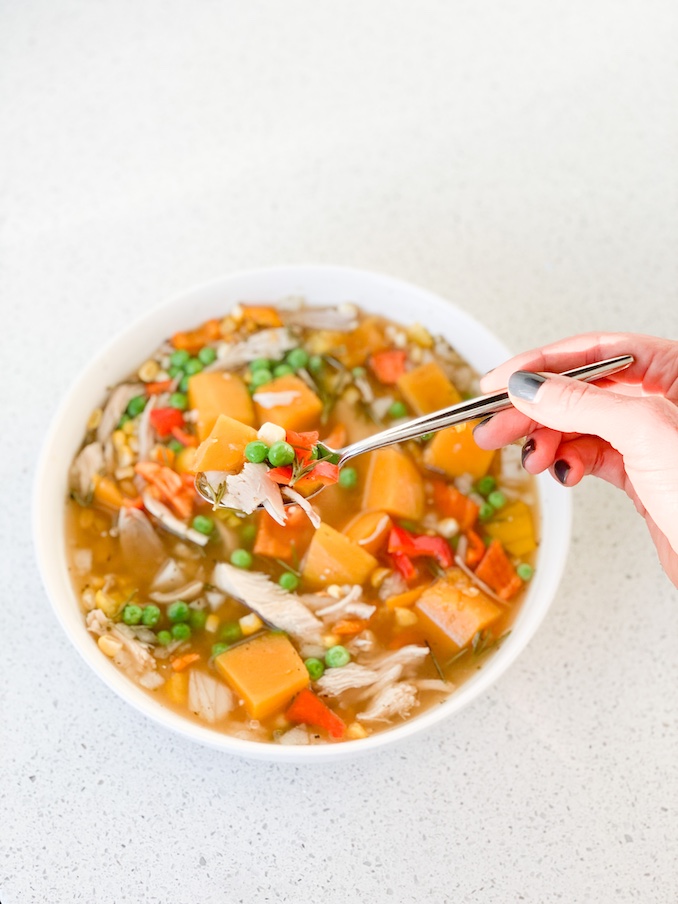 Turkey + Butternut Squash Stew Recipe by the River City Sisters