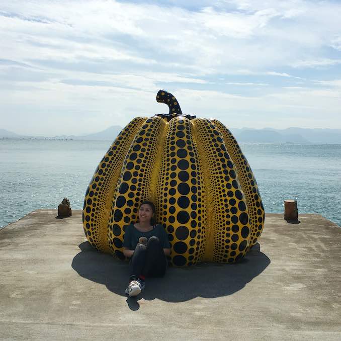 Visiting museums and outdoor art installations have become a must-do when I travel. Here I am visiting one of my favourite artist’s installations, Yayoi Kusama’s “Giant Pumpkin”, at Naoshima, Japan (2016).