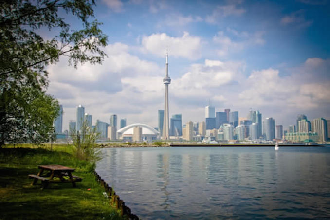 Toronto Islands view of downtown