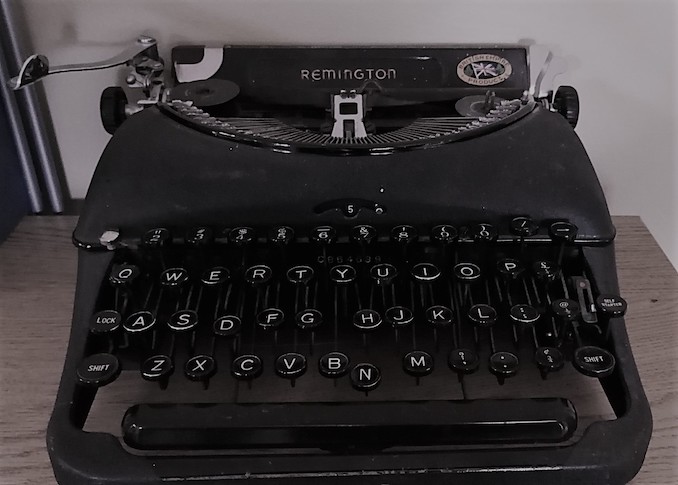 My Remington Model 5 portable typewriter, ca. 1930.