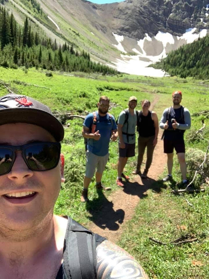 Cody Larsen - Hiking is a passion of mine. During summer months while I am not working or drawing, my friends and I will head out to the mountains to unwind. 