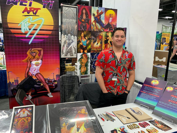 Benjamin Wei Yi Mark - Attending Artist Alley at the 2019 Edmonton Expo. 