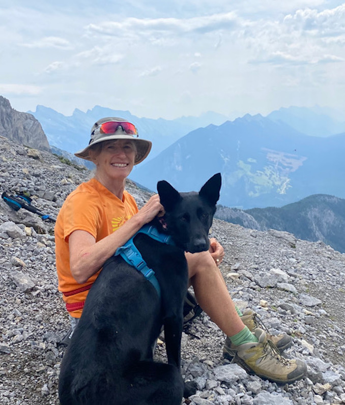 Maisie and me in the mountains at Cory Pass. I try to do most of my outdoor adventures with Maisie!