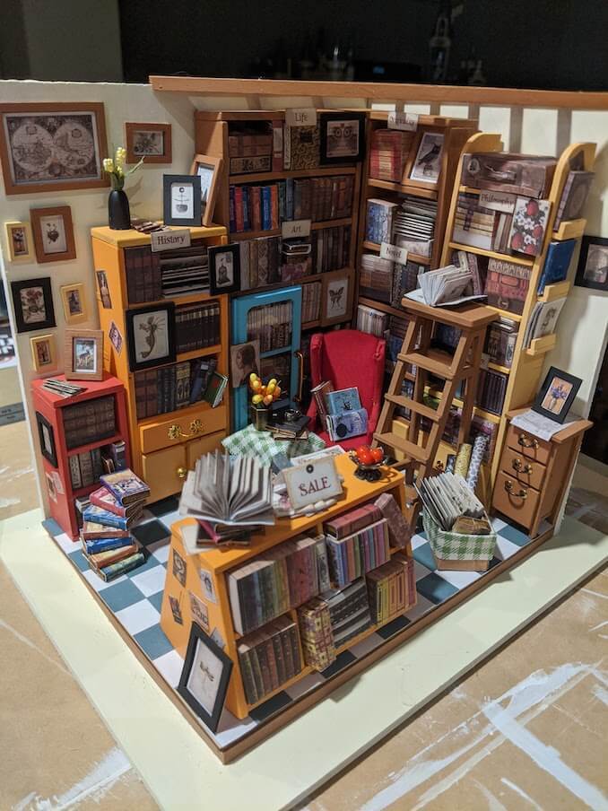 N.L. Blandford - When I am not working, or writing, I build miniatures. My sister-in-law got me into them and I find it very relaxing. The fine detail helps me focus on the task at hand, and not the stress of my day.