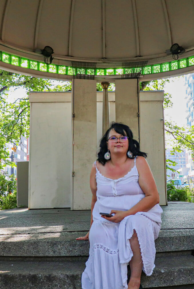 Tamara Eaker - An Iconic landmark for Tamara, the Gazebo on the corner of 17th ave and 8th st S.W. “When I was little I used to twirl and shout up to my echo in what I imagined to be my beautiful green roofed castle”. 