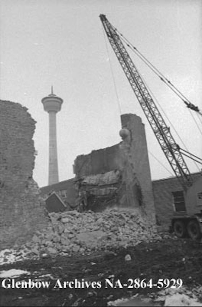 April 1970-Demolition of MAC Theatre CalgaryAlberta