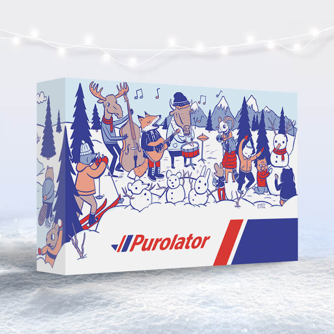 Purolator box front