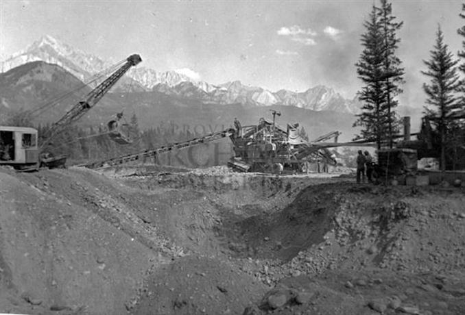 1938-1939-Road Surfacing, Banff National Park, Crown Paving Company Limited.