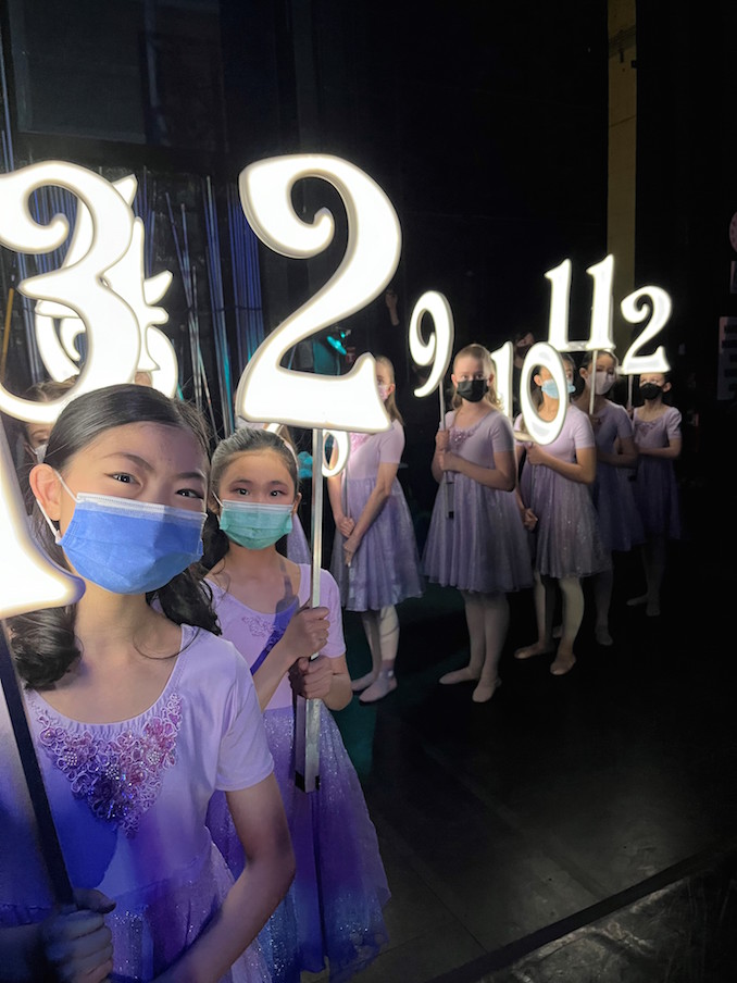 Anna Li and members of the Alberta Ballet Children's Cast