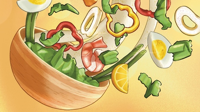 Paprika Seafood Caesar Salad