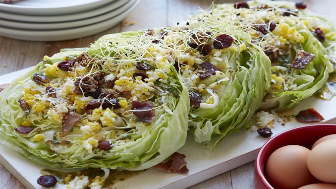 Bacon and Egg Wedge Salad