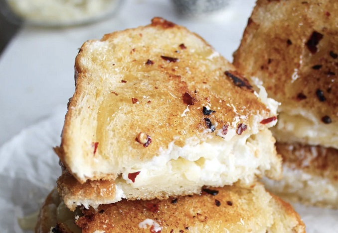 Goat Cheese Grilled Cheese