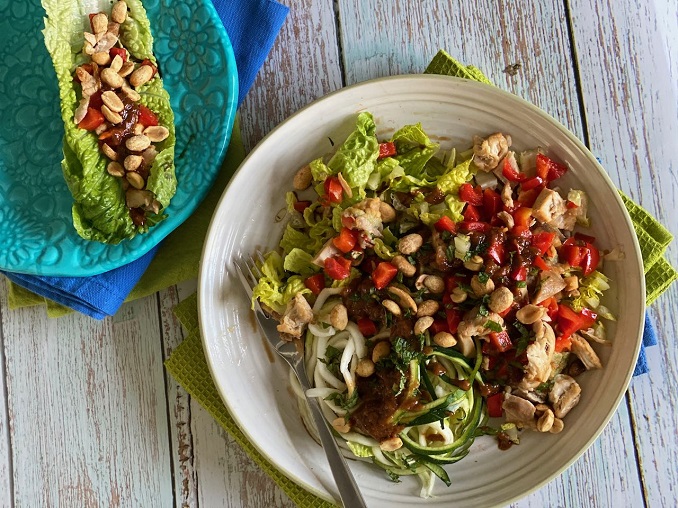 Recipe for Chicken Lettuce Wrap Salad