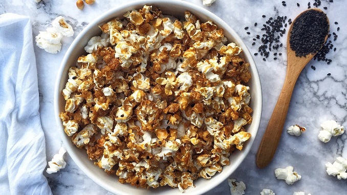 Recipe for Sesame Ginger Popcorn