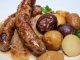 Recipe for Beer-Braised Sausages with Sauerkraut