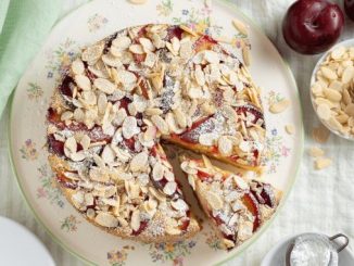 Mediterranean Almond and Plum Cake