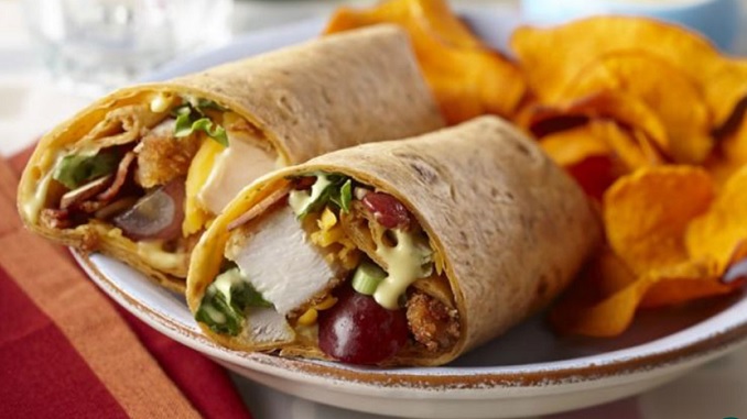 Recipe for Honey Mustard Crispy Chicken Wrap