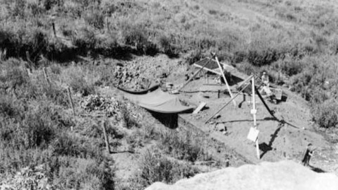 Old Photographs of the Old Women's Buffalo Jump (1958-1959)