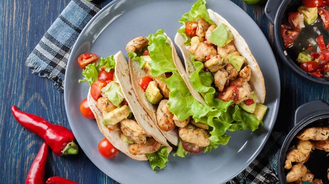 Recipe for Chicken Tacos with Avocado Salsa