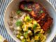 Recipe for Hot Honey Salmon Rice Bowls