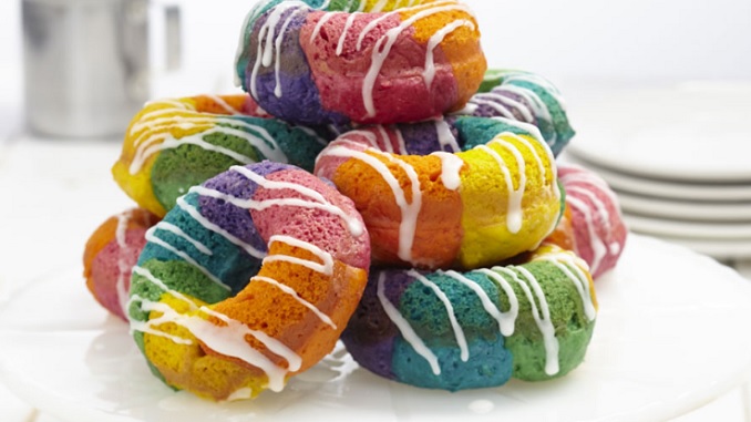 Rainbow Doughnuts